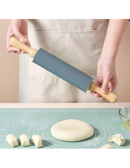 
Silikoninis virtuvinis kočėlas 38 cm - pilkas
