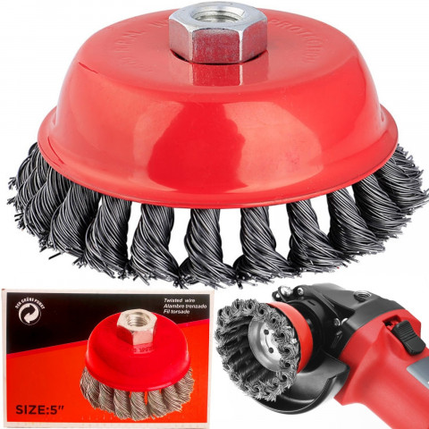 
Vielinis šepetys atsuktuvui/ grąžtui, 130 mm skersmens
