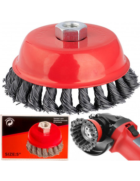 
Vielinis šepetys atsuktuvui/ grąžtui, 130 mm skersmens
