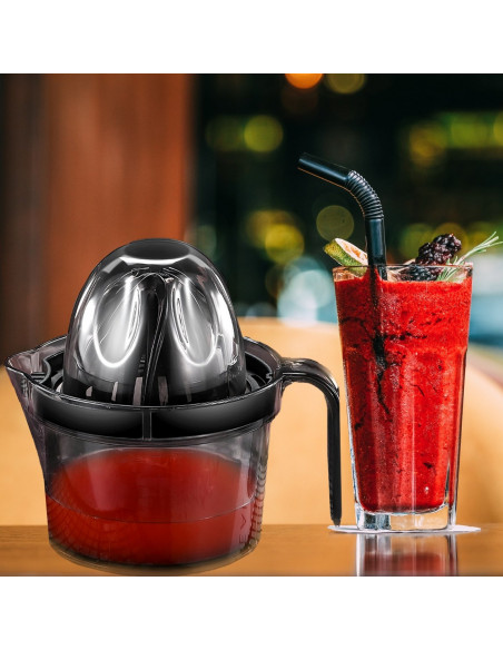 
Rankinė citrusinių vaisių sulčiaspaudė citrinoms ir apelsinams, 500 ml - juoda
