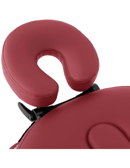 Nešiojamas sulankstomas masažinis lovos staliukas su mediniu rėmu Colmar Red iki 227 kg raudonas Nešiojamas sulankstomas masažinis lovos staliukas su mediniu rėmu Colmar Red iki 227 kg raudonas