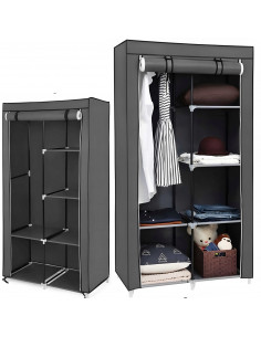 
Audinio spinta, tekstilinė spintos lentyna 87 x 43 x 166 cm
