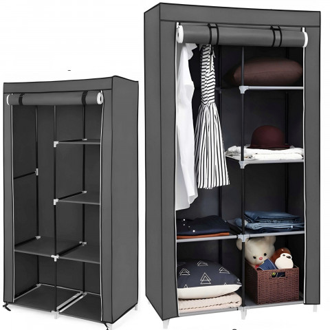 
Audinio spinta, tekstilinė spintos lentyna 87 x 43 x 166 cm
