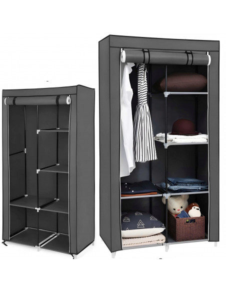 
Audinio spinta, tekstilinė spintos lentyna 87 x 43 x 166 cm
