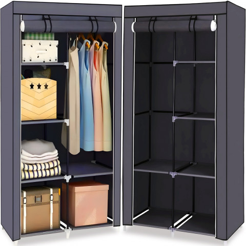 
Audinio spinta, tekstilinė spintos lentyna 87 x 43 x 166 cm
