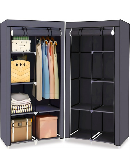 
Audinio spinta, tekstilinė spintos lentyna 87 x 43 x 166 cm
