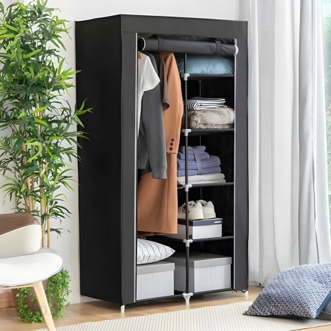 
Audinio spinta, tekstilinė spintos lentyna 87 x 43 x 166 cm
