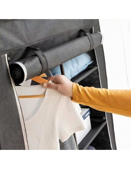 
Audinio spinta, tekstilinė spintos lentyna 87 x 43 x 166 cm
