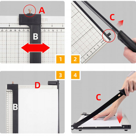 
Giljotinos formos pjaustyklė popieriaus pjaustymui 32 x 25 cm
