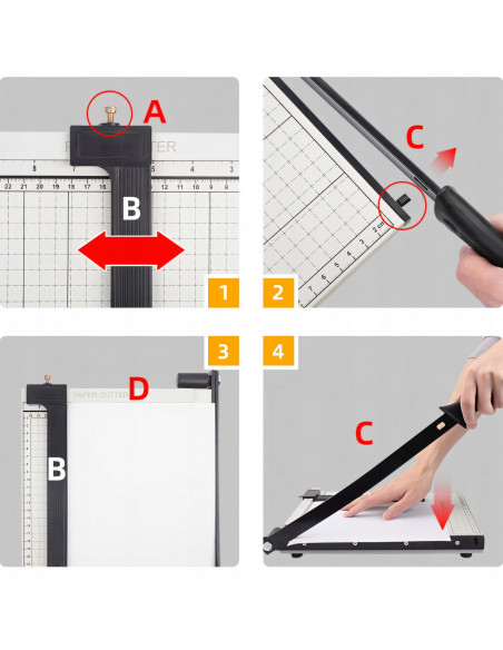 
Giljotinos formos pjaustyklė popieriaus pjaustymui 32 x 25 cm
