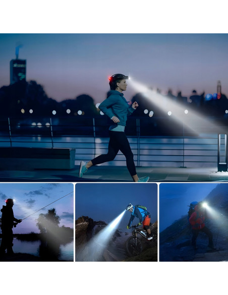 
Įkraunamas priekinis žibintas su 3 LED režimais
