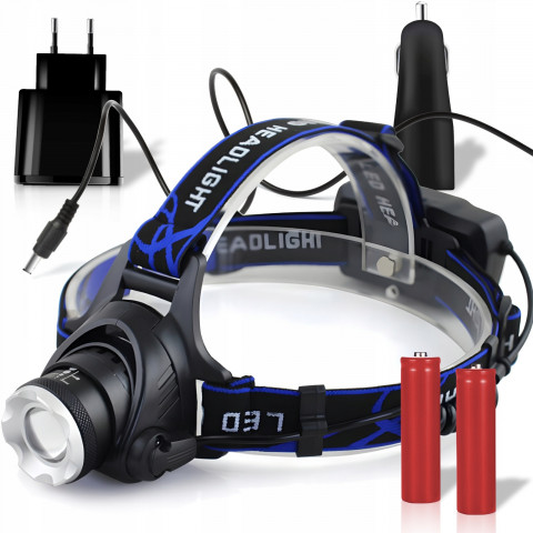 
Įkraunamas priekinis žibintas su 3 LED režimais
