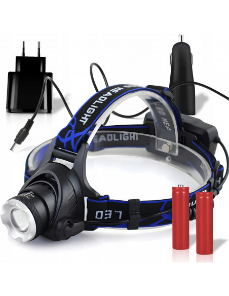 
Įkraunamas priekinis žibintas su 3 LED režimais
