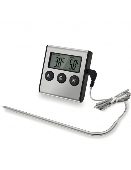 
Termometras su zondu ir laikmačiu grilio rūkyklai 0-250 C
