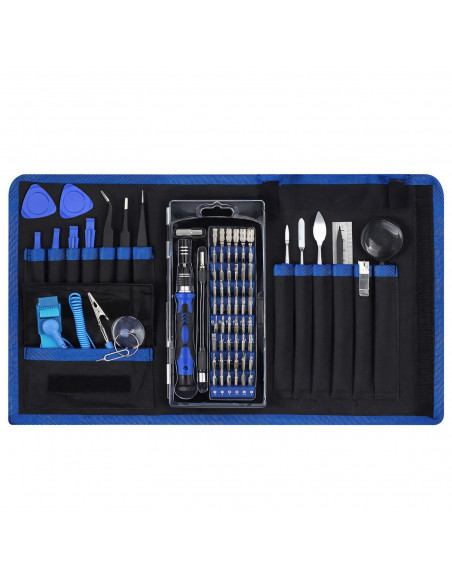 
Tikslių atsuktuvų su antgaliais rinkinys dėžutėje - 73 vnt.
