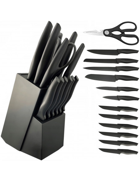 
Virtuvinių peilių rinkinys blokiniame stove - 16 vnt.
