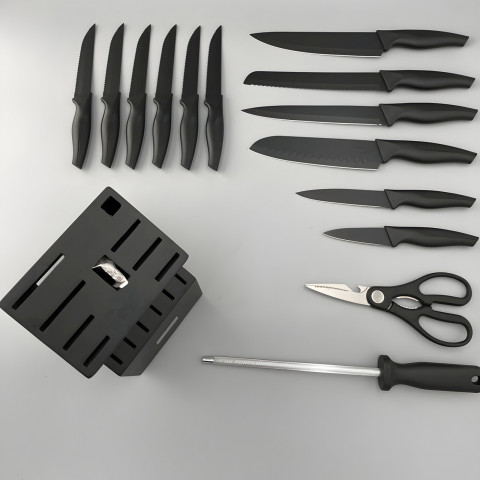 
Virtuvinių peilių rinkinys blokiniame stove - 16 vnt.
