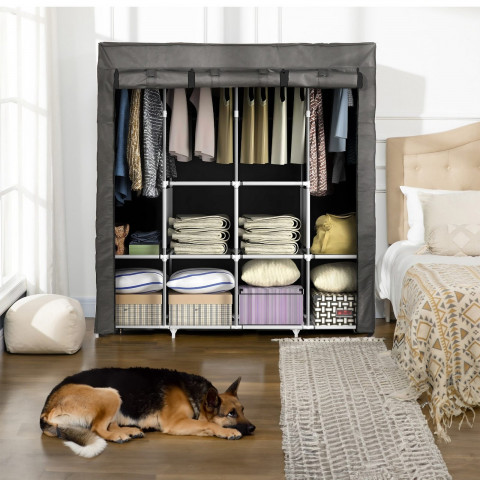 
Sulankstoma tekstilinė spinta persirengimo kambariams 165 x 45 x 170 cm
