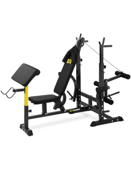 Daugiafunkcis mankštos suoliukas reguliuojamas pamokslininkas iki 110 kg