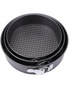 
Apvalių kepimo formų rinkinys 24/ 26/ 28 cm tortams - 3 vnt.
