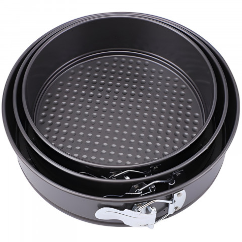 
Apvalių kepimo formų rinkinys 24/ 26/ 28 cm tortams - 3 vnt.
