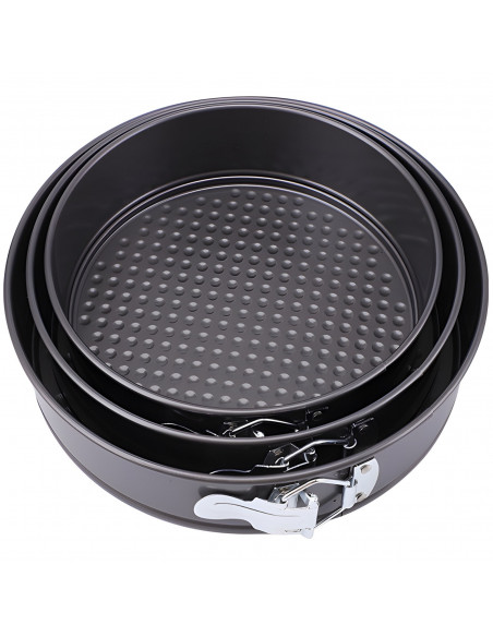 
Apvalių kepimo formų rinkinys 24/ 26/ 28 cm tortams - 3 vnt.
