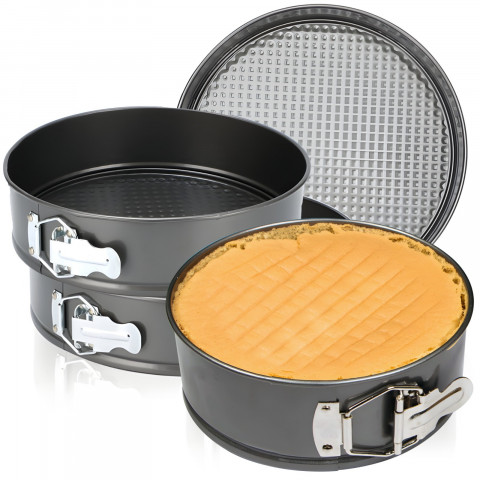 
Apvalių kepimo formų rinkinys 24/ 26/ 28 cm tortams - 3 vnt.
