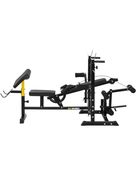 Daugiafunkcis mankštos suoliukas reguliuojamas pamokslininkas iki 110 kg