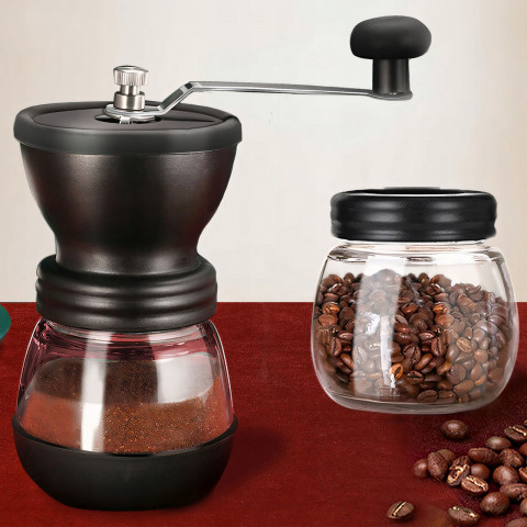 
Rankinis kavos malūnėlis druskai, pipirams ir prieskoniams
