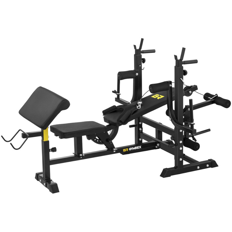 Daugiafunkcis mankštos suoliukas reguliuojamas pamokslininkas iki 110 kg