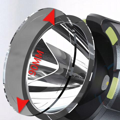 
Žibintuvėlis, įkraunamas dirbtuvių šviestuvas su rankena IP6 240 m
