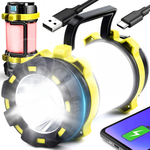 
Žibintuvėlis, įkraunamas dirbtuvių šviestuvas su rankena IP6 240 m
