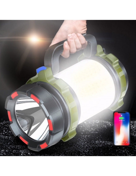 
Žibintuvėlis, įkraunamas dirbtuvių šviestuvas su rankena IP6 240 m
