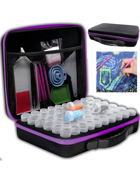 
Deimantinių dažų aksesuarų rinkinys lagamine
