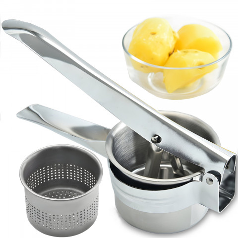 
Presas bulvėms, tyrei, daržovėms, pyragams, PLIENINIS
