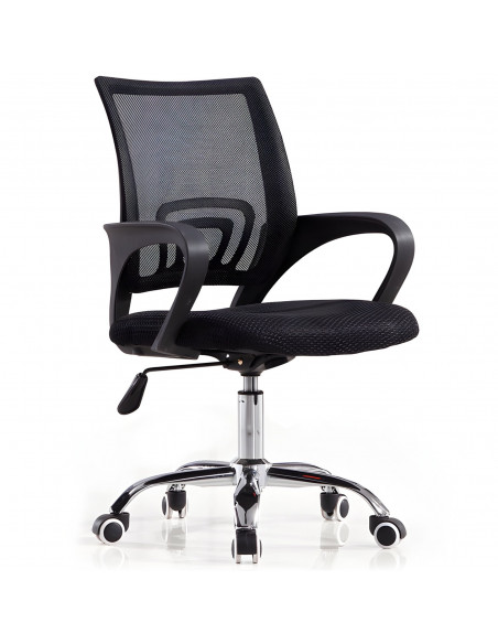 
Pasukama biuro kėdė su tinkliniais ratukais iki 150 kg - juoda

