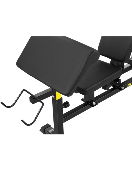 Daugiafunkcis mankštos suoliukas reguliuojamas pamokslininkas iki 110 kg