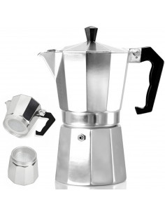 
Kavos virimo aparatas, aliuminio kavos virimo aparatas, DUJINĖ KERAMIKA, 600 ml
