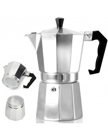 
Kavos virimo aparatas, aliuminio kavos virimo aparatas, DUJINĖ KERAMIKA, 600 ml
