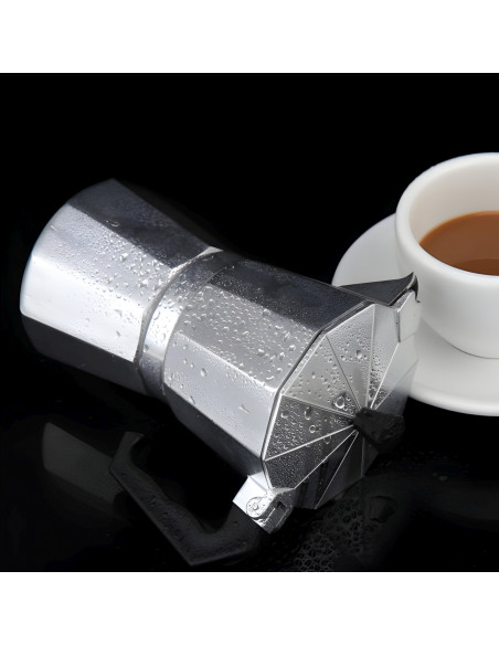 
Kavos virimo aparatas, aliuminio kavos virimo aparatas, DUJINĖ KERAMIKA, 600 ml
