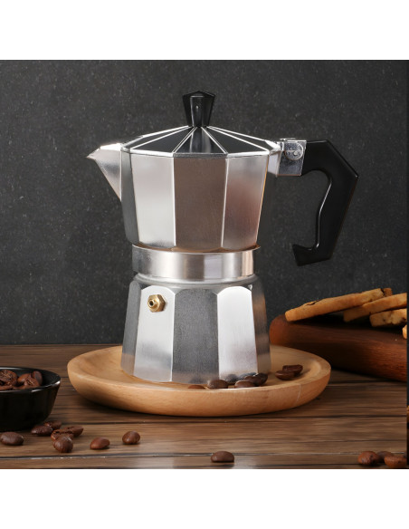 
Kavos virimo aparatas, aliuminio kavos virimo aparatas, DUJINĖ KERAMIKA, 600 ml
