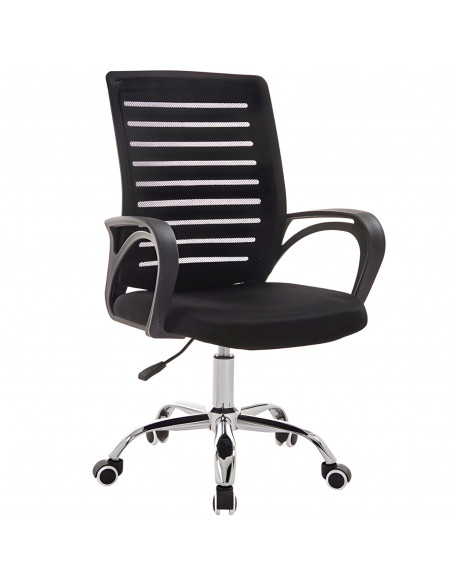 
Pasukama biuro kėdė ant ratukų, ventiliuojama, iki 150 kg - juoda
