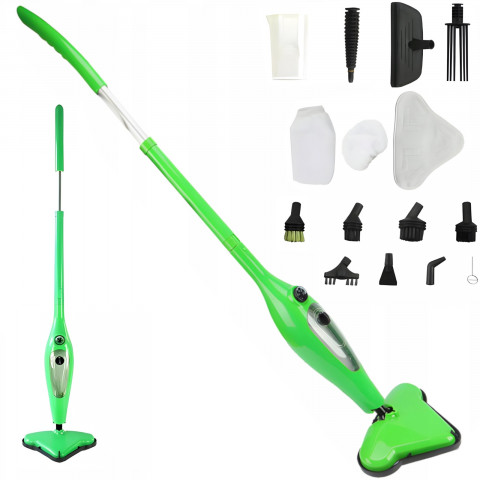 
Daugiafunkcis garinis valytuvas su šluoste, 12 viename, 1300 W – rinkinys
