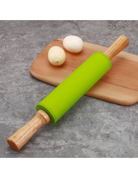 
Silikoninis virtuvinis kočėlas 38 cm - žalias
