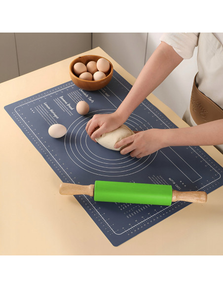 
Silikoninis virtuvinis kočėlas 38 cm - žalias
