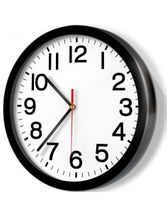 
Klasikinis tylus kvarcinis sieninis laikrodis, 20 cm skersmens
