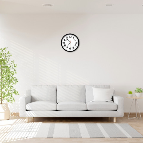 
Klasikinis tylus kvarcinis sieninis laikrodis, 20 cm skersmens
