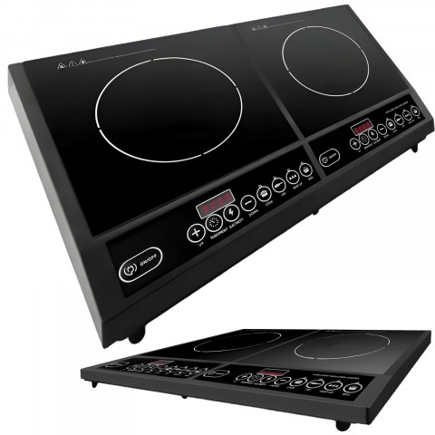 
Nešiojama indukcinė viryklė, 2 kaitinimo zonos, 4000 W
