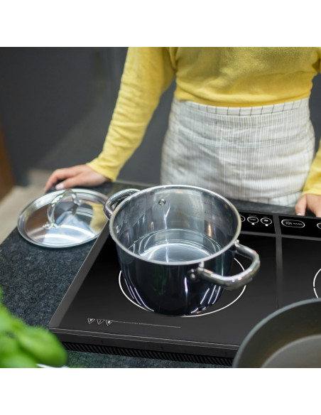 
Nešiojama indukcinė viryklė, 2 kaitinimo zonos, 4000 W
