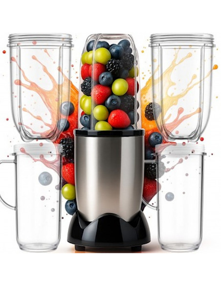 
Sulčiaspaudė-trintuvas su 4 puodelių sulčiaspaudės funkcija, 250 W
